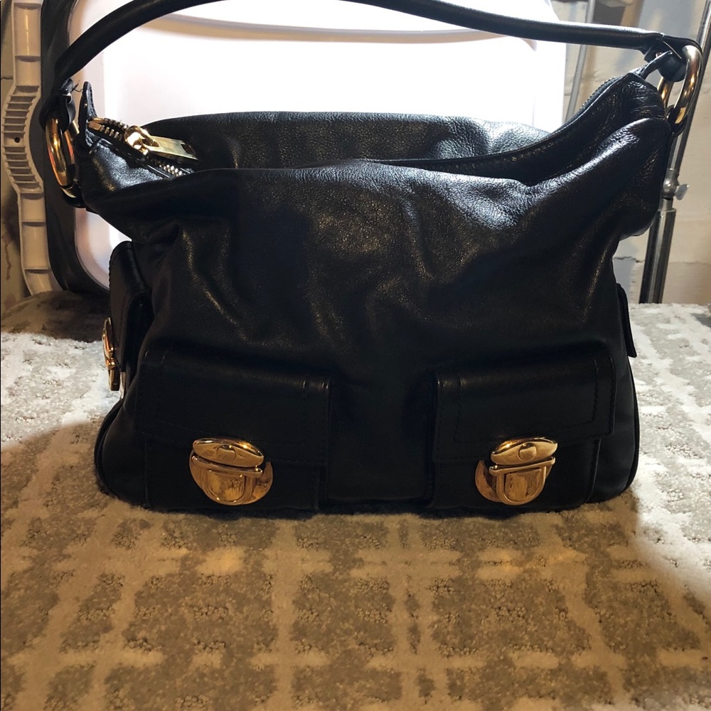 Marc Jacobs Hobo Black Leather Bag